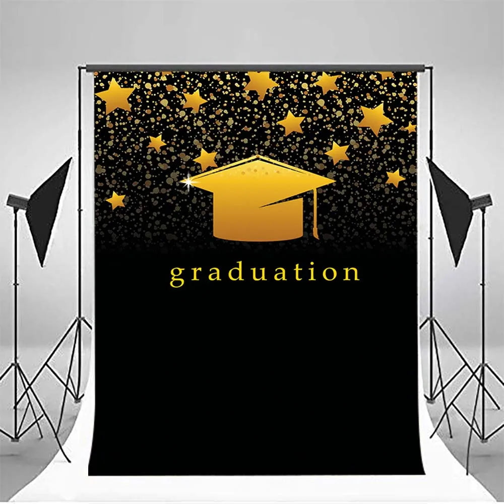  Graduation Party Photo Backdrop for Photography Kid Background for Photo Studio Customize gliiter star backdrops vinyl image 2
