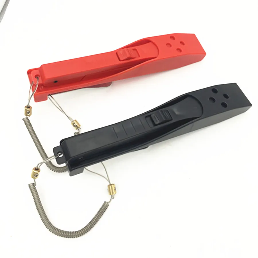 Fish Clip Hand Controller Fishing Body Grip Clamp Gripper Grabber Lock Switch Fish Plier Tightening Clamp Body  Lanyard Holder