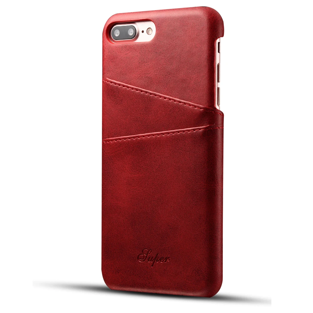 Новинка, роскошный кожаный чехол для iPhone 8/8Plus, чехол для Apple iPhone 7/7Plus, задняя крышка, модный держатель для карт, оболочка для телефона