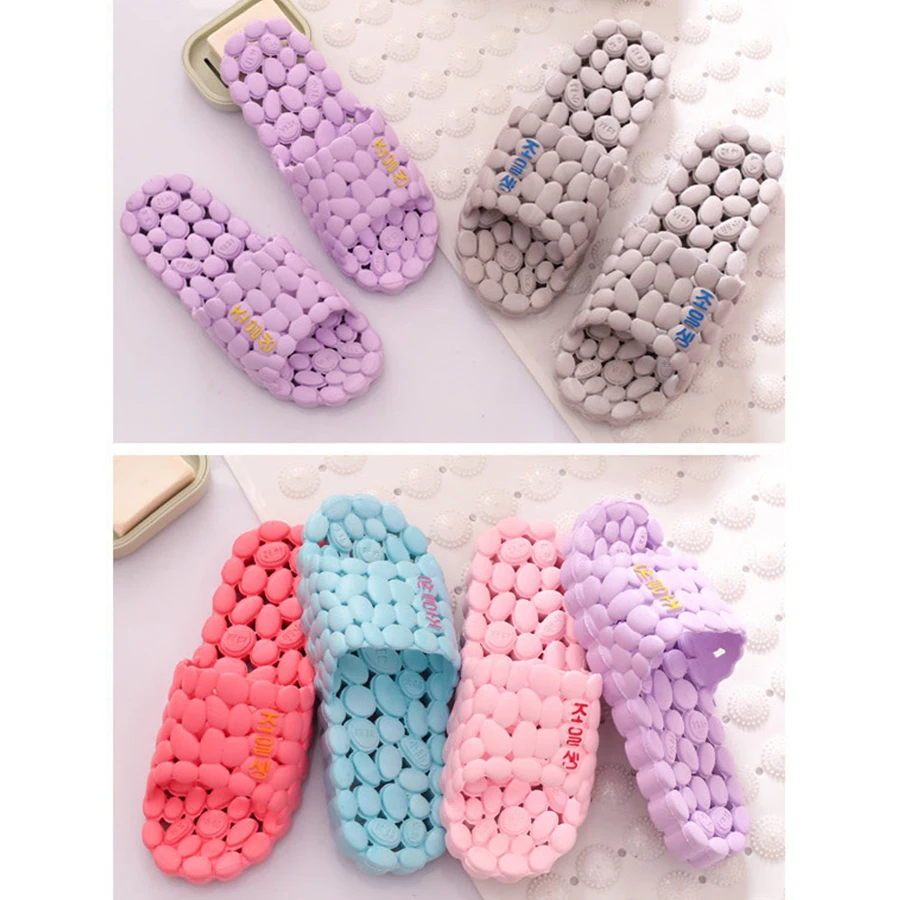 2022 New Bathroom Lovers Massage Summer Slippers Women Slip Home Slippers Women Sandals Ladies Indoor Chinelo Hollow Slippers