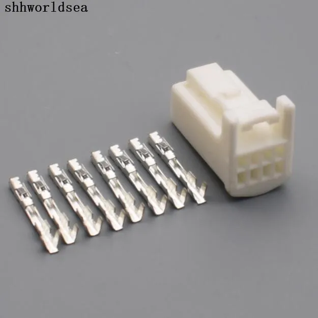 shhworldsea 2/5/30/100set 0.7MM  8pin auto electric mini wire terminal cable connector, replace 1376352-1