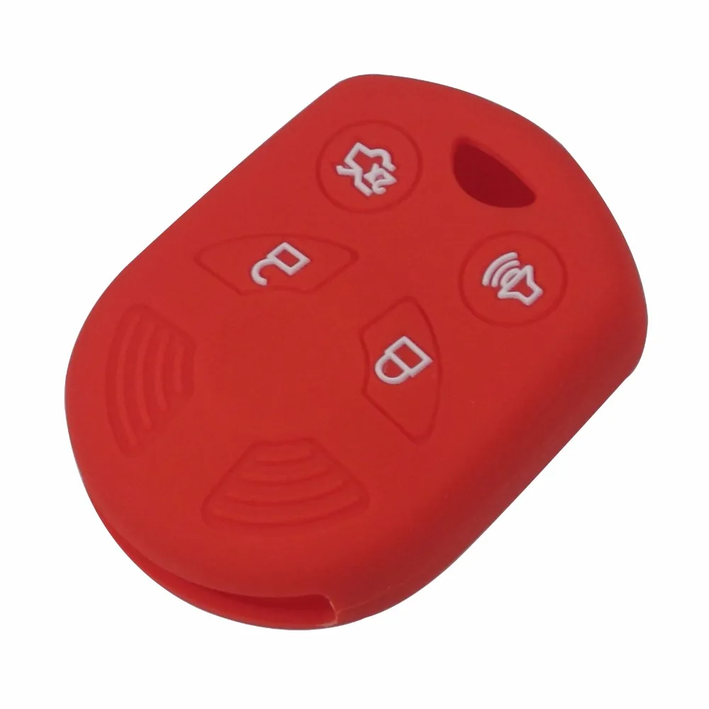 jingyuqin Remote 4 Buttons Silicone Car Key Cover For Ford Mercury Mariner Lilan Lincoln Navigator MKX MKZ Edge Fusion Mustang