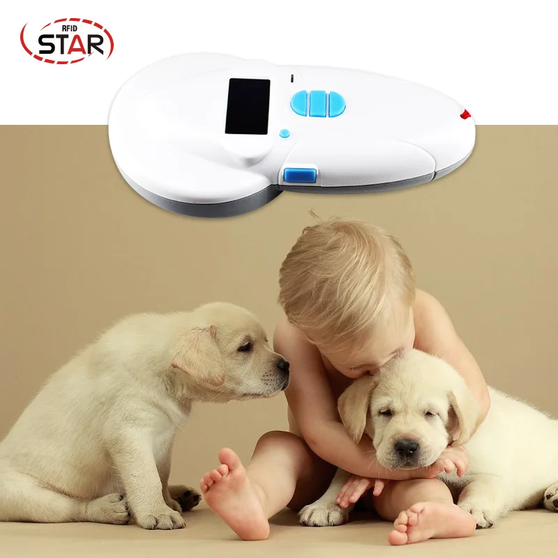 Bluetooth FDX-A/FDX-B/HDX animal chip scanner rfid handheld reader pet syringe scanner animal USB pocket reader for animal ID