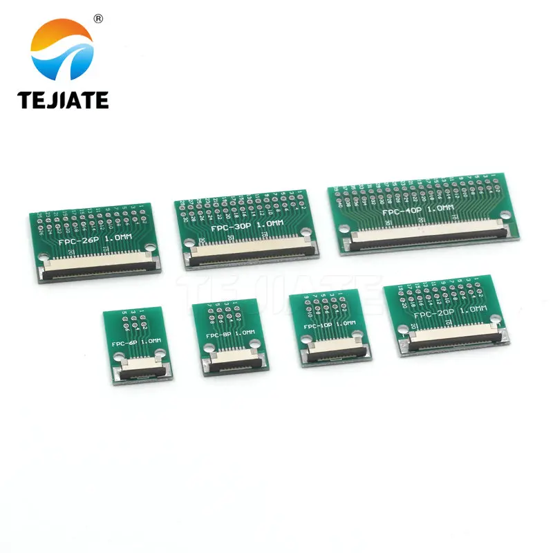 DIY FPC/FFC adapter board 1.0mm connector 6P 8P 10P 12P 20P 24P 26P 30P 34P 40PIN