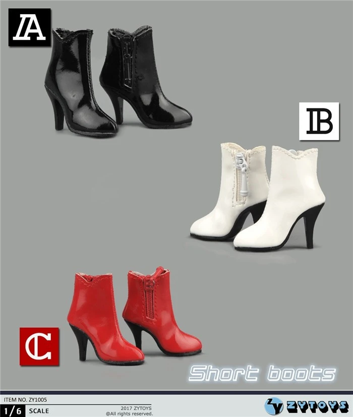 1/6 scale figure accessories Female High-heeled boots shoes for 12