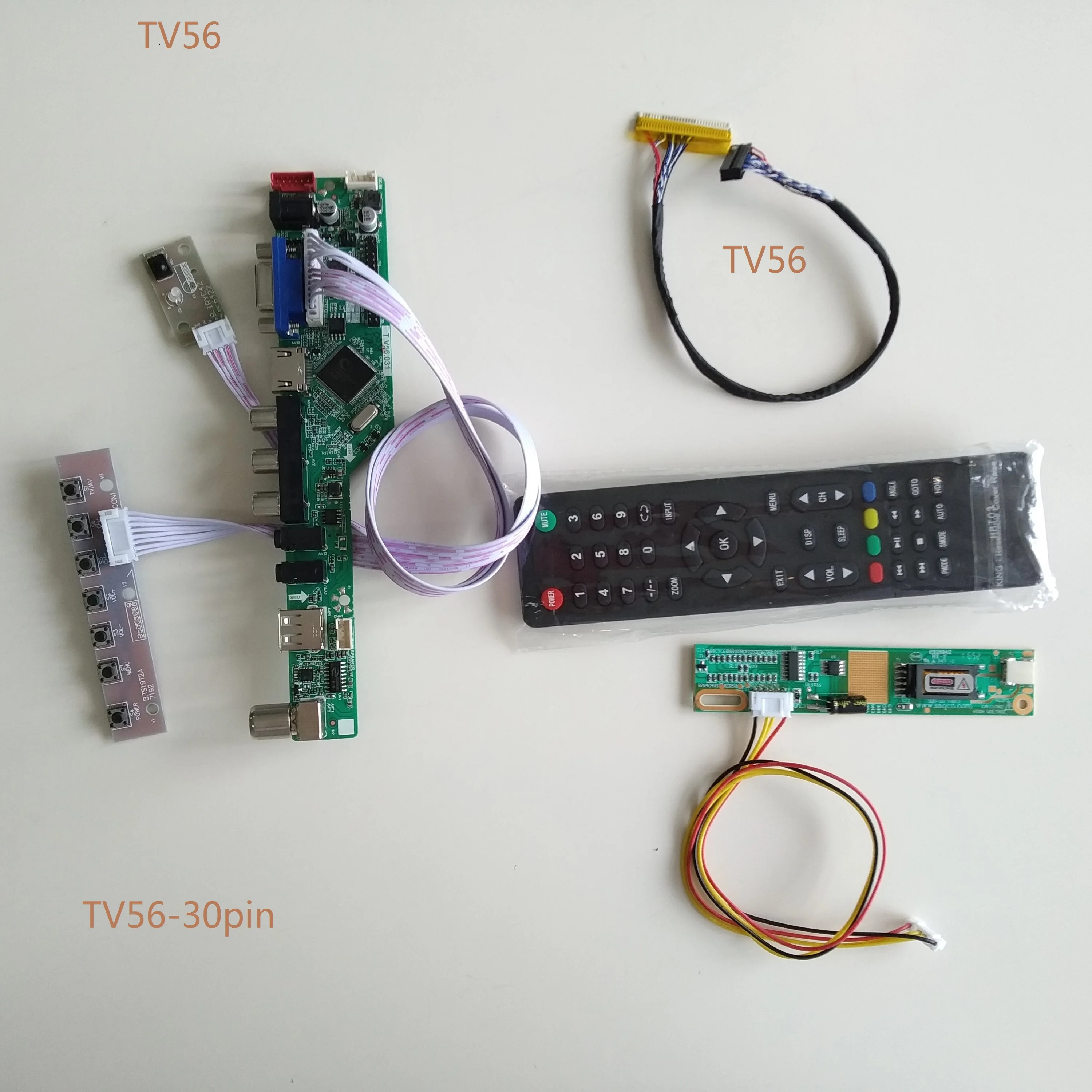 

ТВ AV VGA USB ЖК-светодиодный драйвер Плата контроллера для LP154WX4(TL)(A3)/TLA4 1280*800 15,4-дюймовый экран монитора