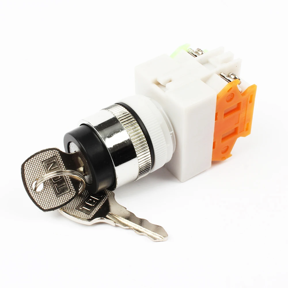 lay7 lay37 11y3 lay7-11y/3 lay37-11y/3 Key rotary switch 3 position push button switch 1NO1NC Latching self-locking Key button