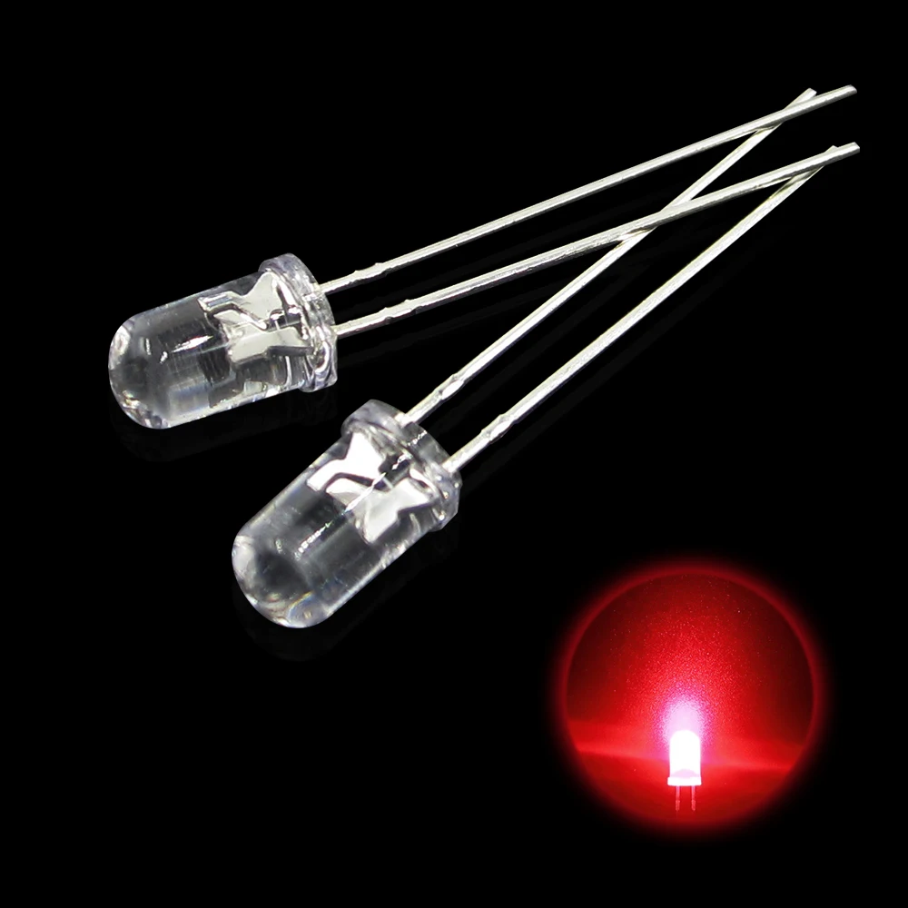 5valuesx200pcs=1000pcs UltraBright Red/Green/Blue/White/Yellow Ultra Bright 5mm Round LED Diode F5 Led