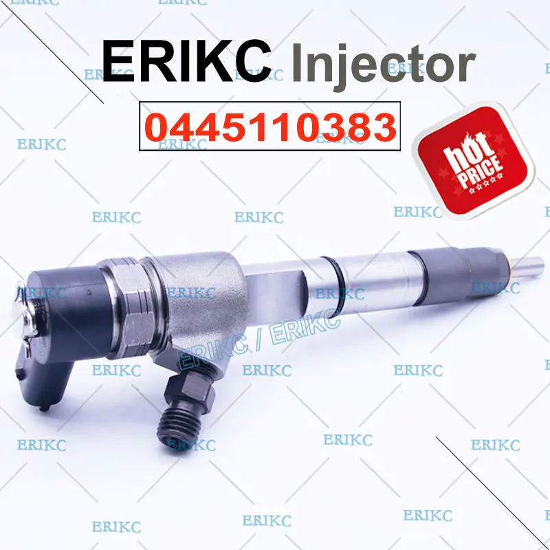 

ERIKC 0 445 110 383 Common Rail Injection Spare Parts 0445 110 383 Diesel Fuel Injector Assy 0445110383 For ChaoChai 4102H-EU3