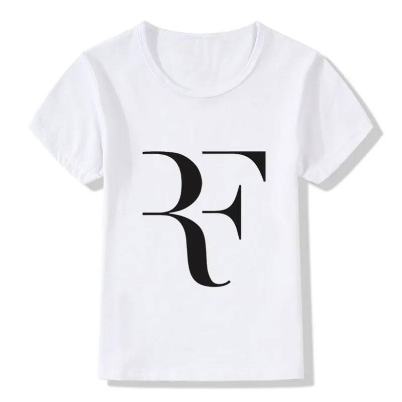 Boys&girls Roger Federer Rf Art T-shirt Children Federer Tops Baby Short Sleeve T Shirt Kids Summer Clothes,hkp286