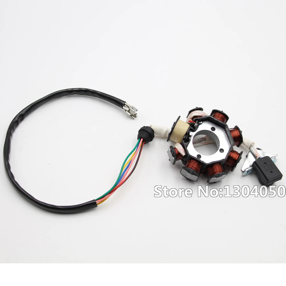 COMPLETE ELECTRICS 4 Stroke ATV QUAD 150 200 250 300CC WIRING HARNESS CDI 8 Coil Stator Tail Light Zongshen Lifan