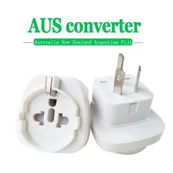 Plugue elétrico Tomada Adaptador, AC Power Charger Converter, Austrália Adaptador de Viagem, UE EUA para AU, 250V, 1Pc, 10A