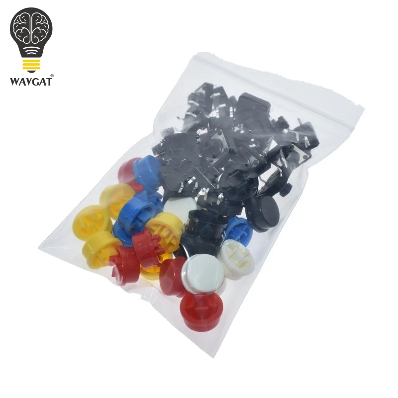 Module de gros bouton 12x12mm, 25 pièces, module de commutateur tactile de lumière avec sortie de haut niveau pour arduino usb Kit de bricolage