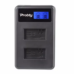 Probty AHDBT-301 AHDBT301 AHDBT 301 201 AHDBT-201 LCD USB doppio caricatore per GoPro Hero 3 Hero 3 + accessori per fotocamere