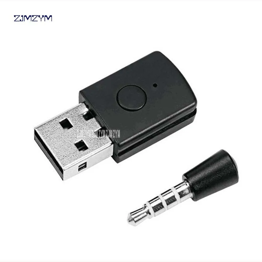 Adaptador usb para controle de ps4, 100 peças, para play station, fone de ouvido para computador