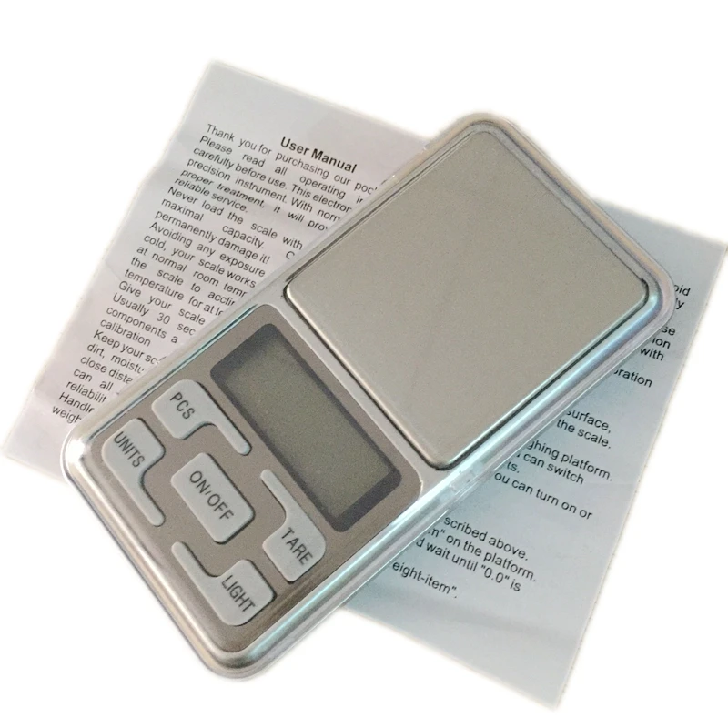 500g 0.01g Mini Digital Pocket Jewelry Scales 0.01g Portable LCD Electronic Coins Gold Medical Scales Weight Balance Device