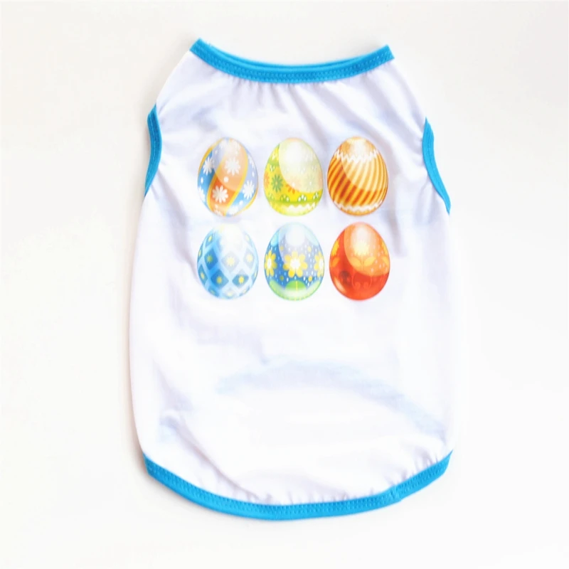 New Design Dog Clothes Chromatic Eggs Style Rabbit Breathable T-shirts For Spring And Summer Teddy Poodle Schnauzer