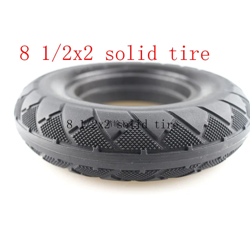 8 1/2X2 Solid Tyre for Electric Skateboard Skate Board Avoid Pneumatic  Durable Damping tyre Free Shipping