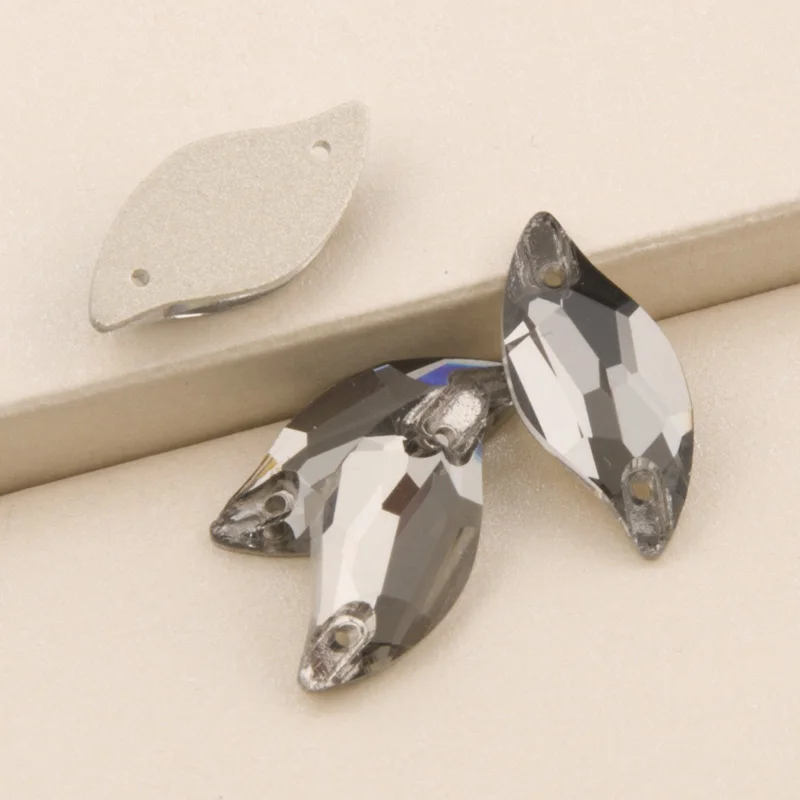 YANRUO 3254 Diamant Blatt Nähen Strass Flatback Lose Perlen Strass Nähen Auf Kristall Steine Für Schmuck Machen – Detail 11