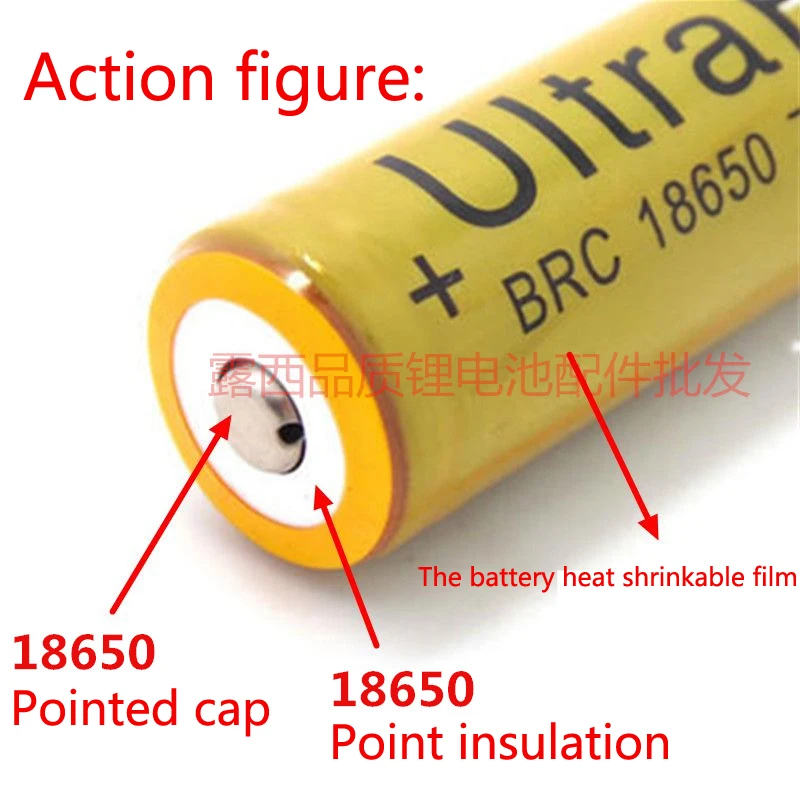 100pcs/lot 18650 lithium battery anode steel welding cap can be pointed cap 18650 batteries instead of flat pointed hat