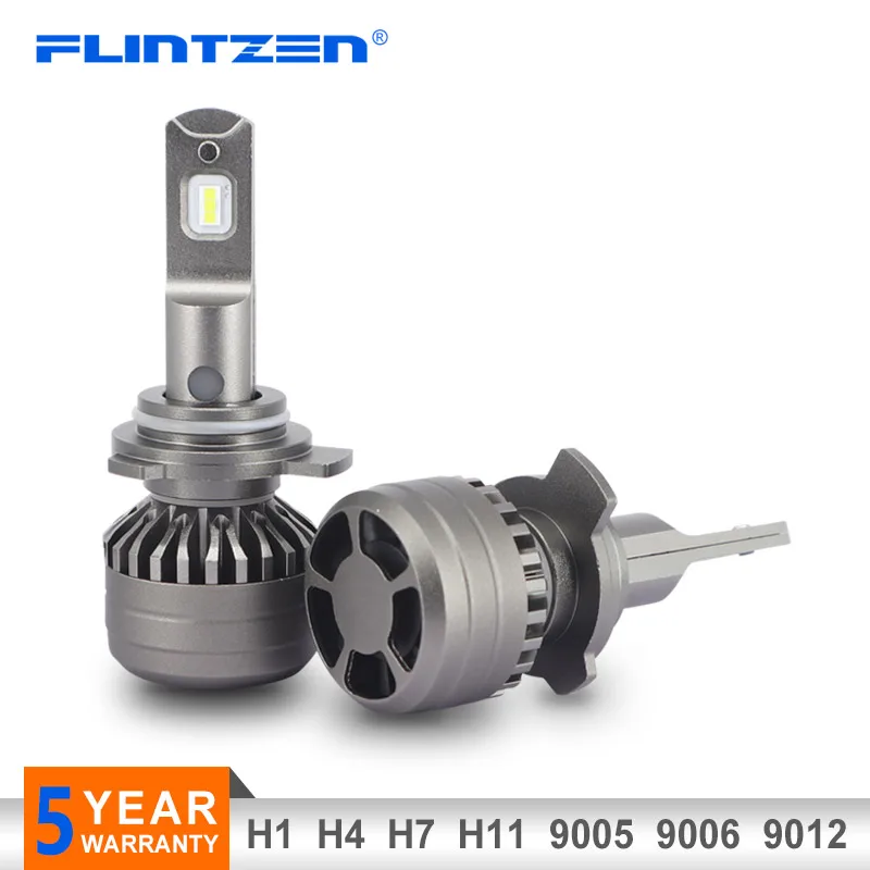 

Flintzen 2pcs Whole body metal led car headlight bulb 6000k h1 h4 h11 h7 led car headlamp 9005 9006 9012 9-36V LED Auto Headlamp