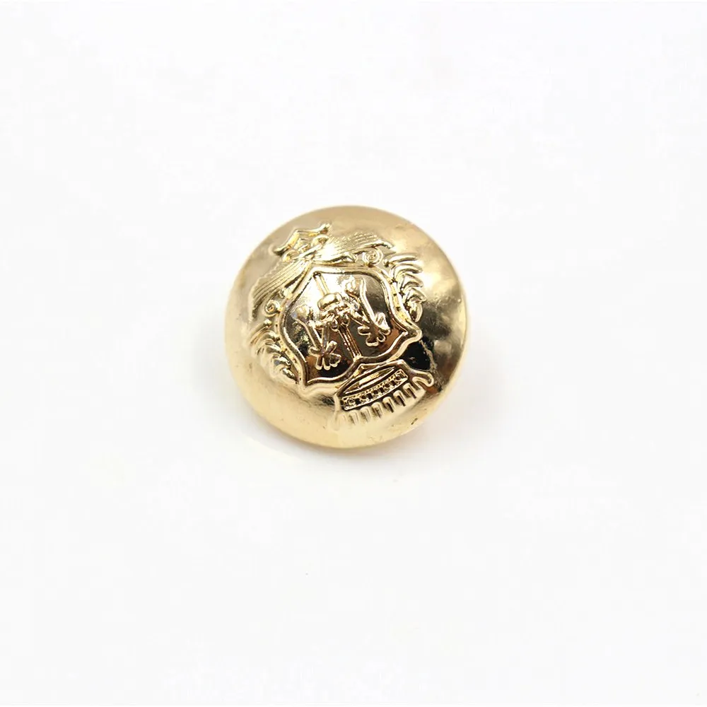 10pcs/lot Retro Style metal button Gold for clothing sweater coat decoration shirt buttons accessories DIY JS-0243