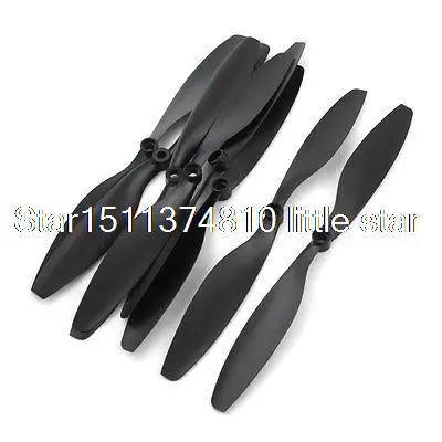 

2 Pairs 1045 10x4.5" Black Carbon Fiber CW CCW Rotating RC Quadcopter Propeller