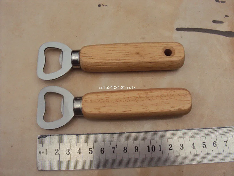 

500 pcs Personalized Wood Beer Bottle Opener Wooden Handle Opener Custom Engraved and Monogrammed Wedding Groomsmen Gift