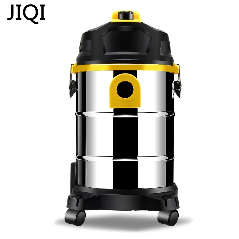 JIQI Vacuum cleaner household handheld wet and dry blow large power ultra strong silent barrel type 15L large capacity