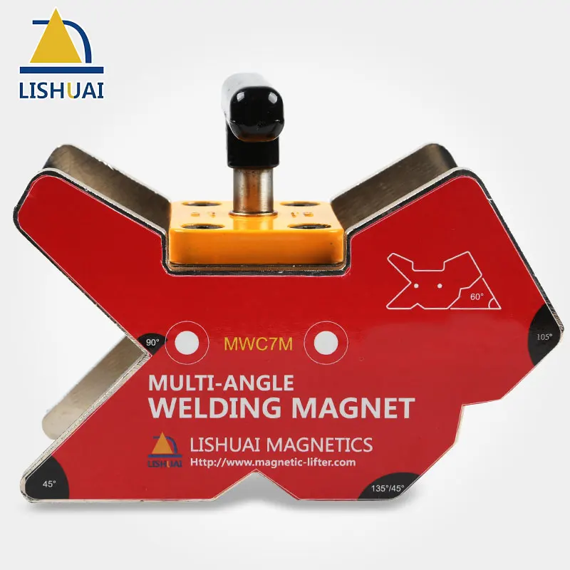 

LISHUAI On/Off Multi-Angle Magnetic Welding Clamp/Strong Magnetic Force Workholding Angle Tool/Neodymium Welding Magnet WMC7