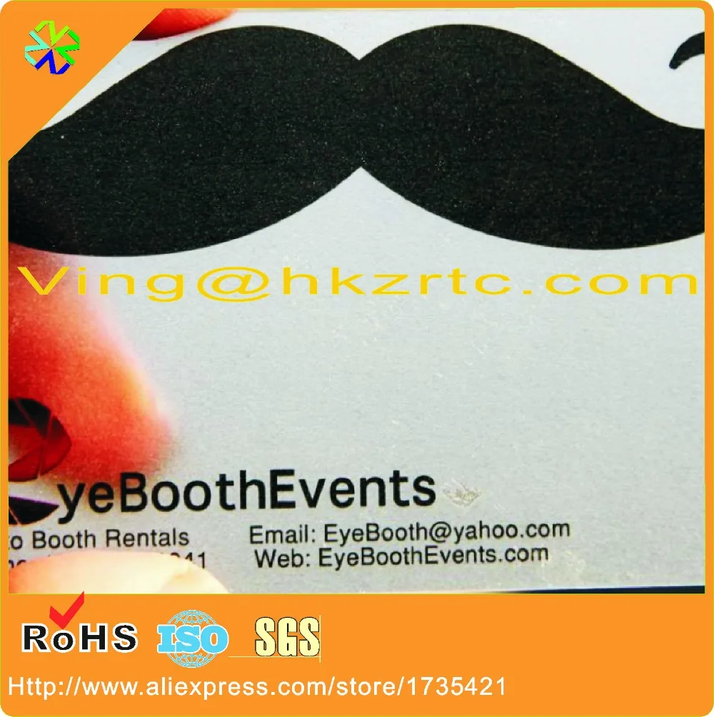 500pcs/lot)free design CR80 0.38mm thickness hard plastic material full color printing transparent plastic name card