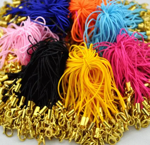 700Pcs Lobster Clasp Lanyard Strap Cord Cell Phone Lariat Mobile Straps Charm Nylon Key Ring Chain Lot Jewelry Craft Diy SM731