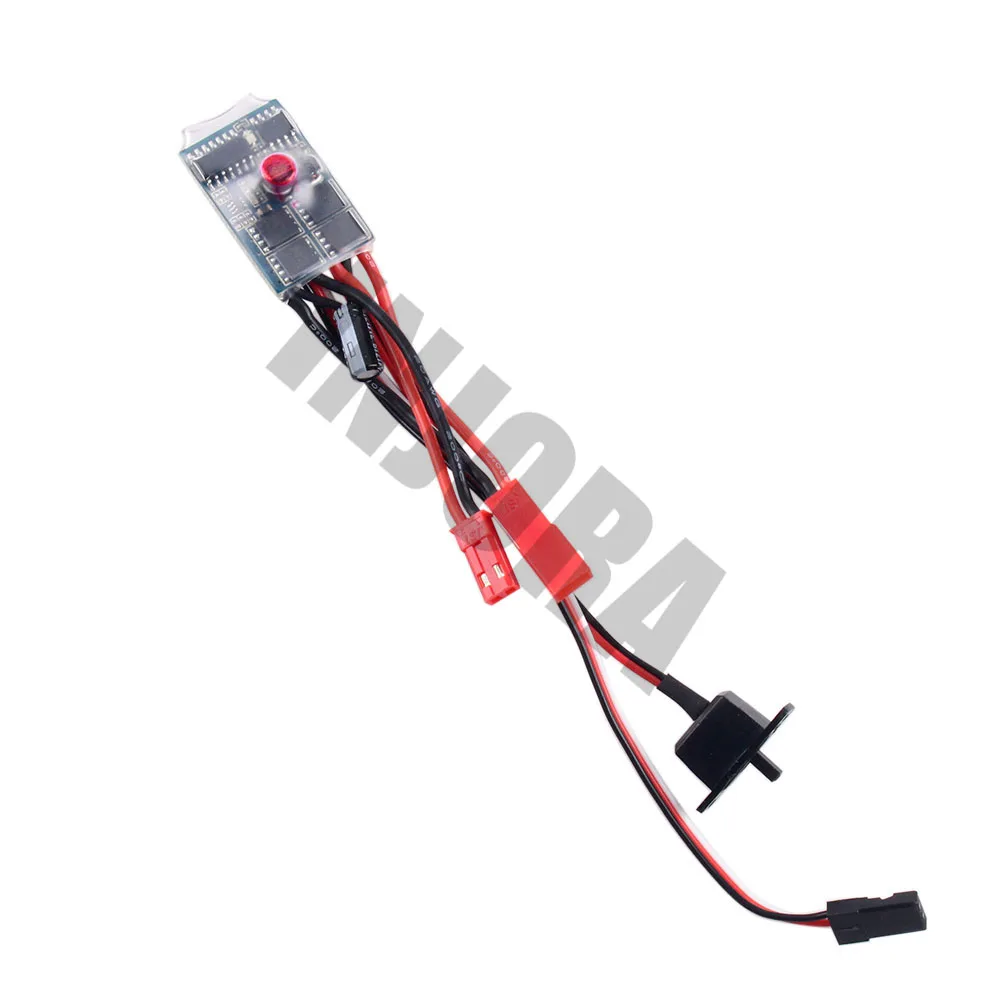 INJORA 1Pcs 10A ESC Brushed Speed Controller for 1/12 1/16 1/18 1/24 RC Car Crawler WPL C24 B16 B24 B36 RC Boat