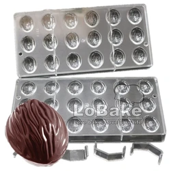 (2pcs/set) 2 in 1 walnut Shaped Durable Polycarbonate Transparent Chocolate Mould for baking kitchen accessories