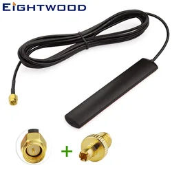 Eightwood 4G LTE Antenna Omni-Directional 698-2700MHz Windshield Mount SMA Connector TS9 Adapter for Car Vehicle Android System