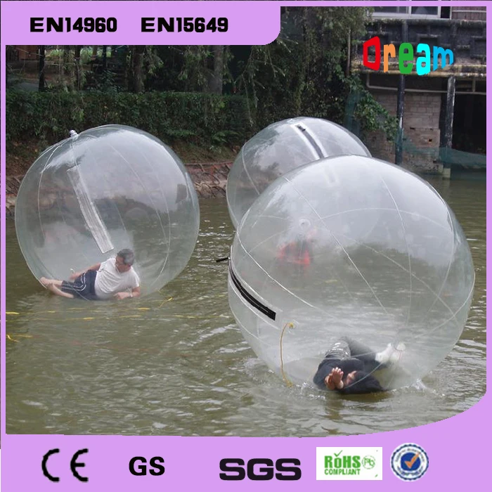 2m 0.8mm PVC Inflatable Water Walking Ball Without Handle Human Hamster Ball Inflatable Zorb Ball Body Zorb Ball