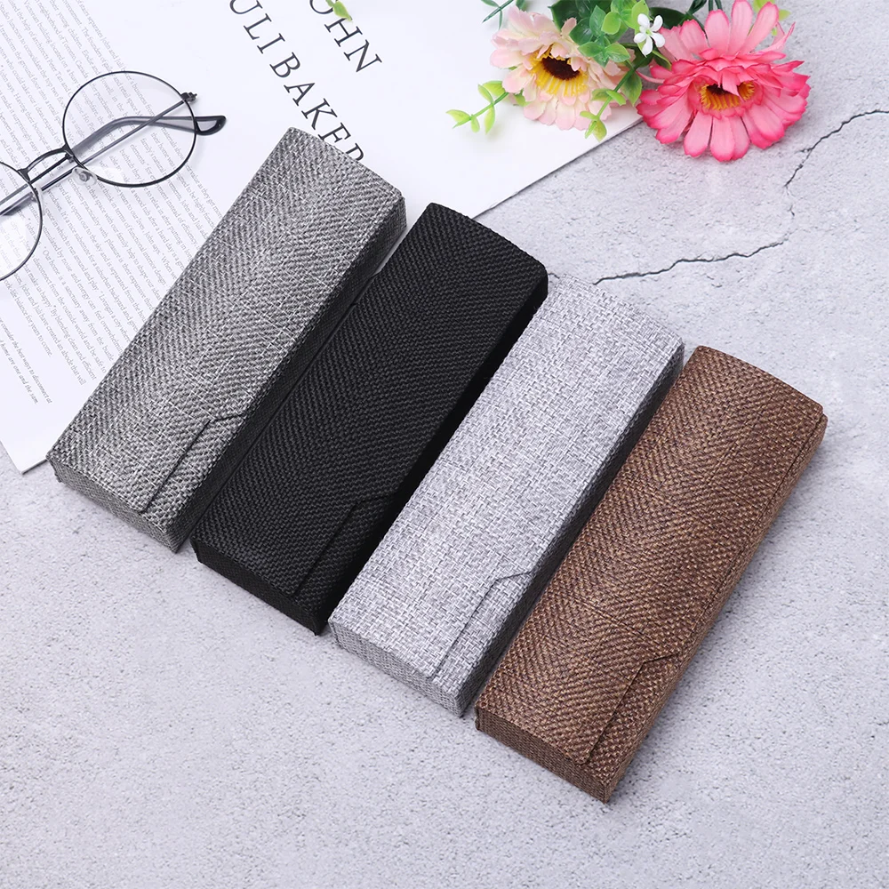 1Pc Fashion Business Glasses Case Men Elegant Portable Spectacle Box Reading Glasses Case Women Sunglasses Storage Box