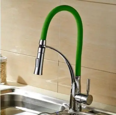 

3 Colours Kitchen faucet hot and cold, Stretching Kitchen sink basin faucet chrome, Rotated dish basin faucet mixer water tap