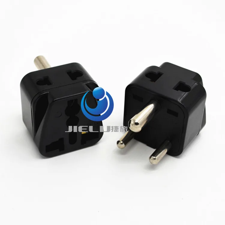 2016 1 to 2South Africa ZA India IN   Plug Adapter Universal Converter Travel Power Plug 3 pins round AC adaptor PLUG TYPE D UK