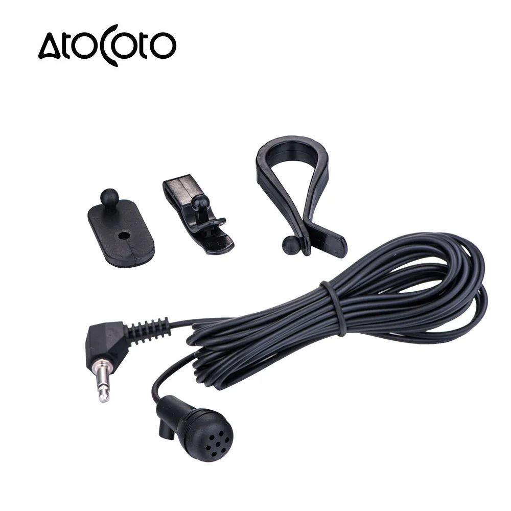 AtoCoto 3.5mm Plug Bluetooth Microphone Assembly Mic for CLARION CZ500 CZ-509 Car Vehicle Head Unit Enabled Stereo Radio GPS DVD