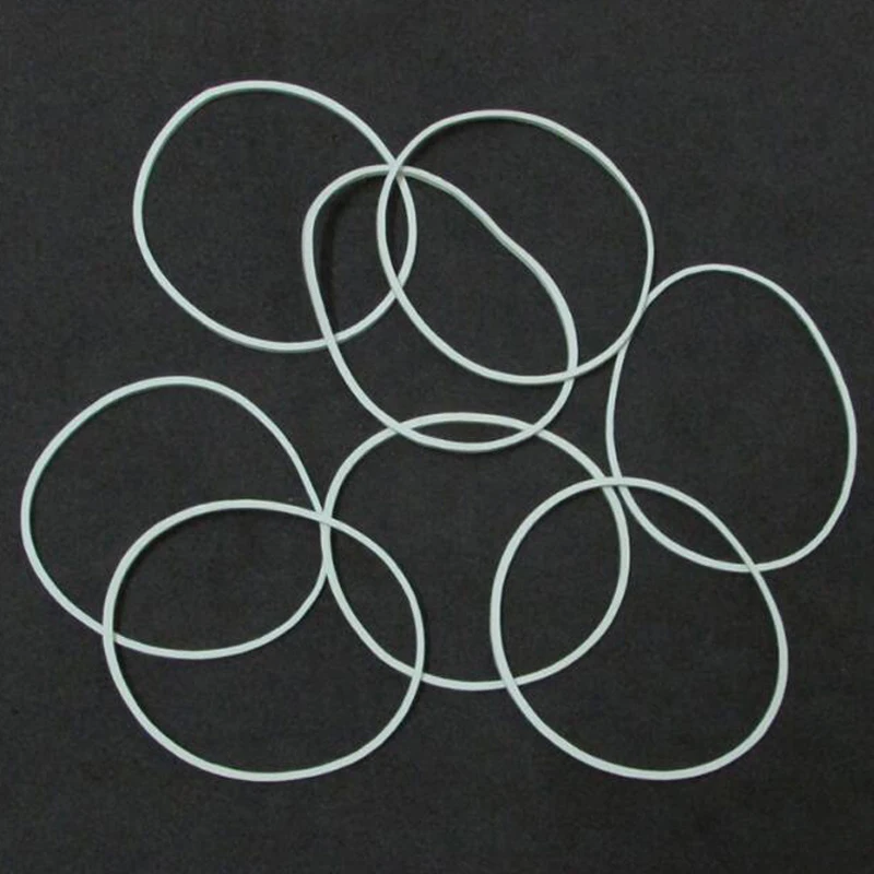 500pcs/Pack 50mm White Color Rubber Band Strong Elastic Band Stationery School Office Home Supply Rubber Tie