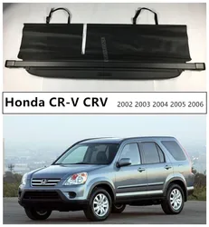 Rear Trunk Cargo Cover For Honda CR-V CRV 2002 2003 2004 2005 2006 High Qualit Security Shield Car Accessories Black Beige