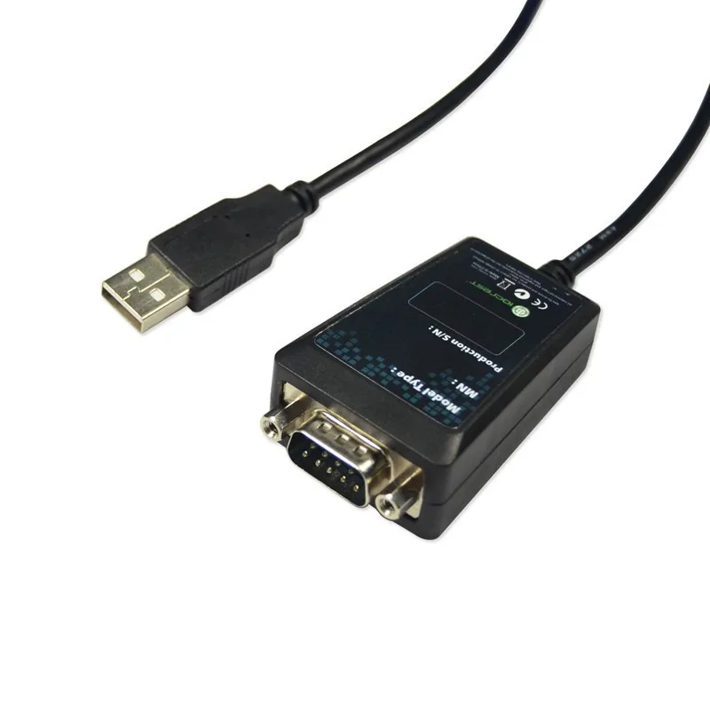 High Quality USB 2.0 to Serial RS-232 DB9 9Pin Adapter Converter Cable FTDI Chipset Length 1M USB TO RS232 SUPPORT WIN10