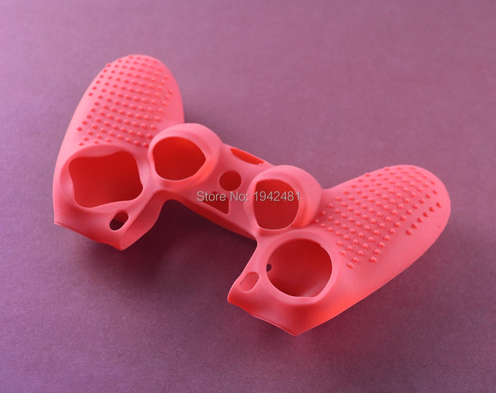 Étui de protection en silicone souple pour manette sans fil PS4, peau en caoutchouc, housse non ald, 3 pièces