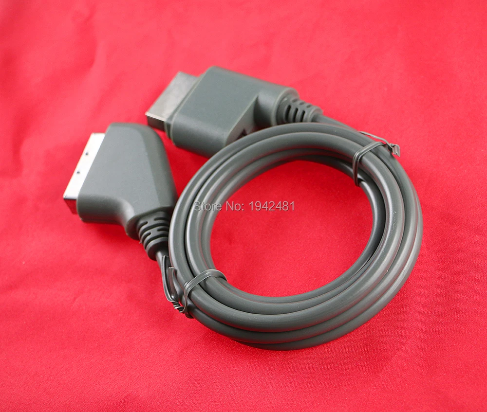 2PCS High Quality Hot 1.8m RGB Scart Video HD TV AV Cable For XBOX 360 Version Wholesales