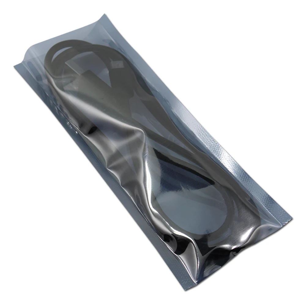 100Pcs/Lot 6*15cm Clear Poly Anti Static Shielding Storage Bag ESD Anti-Static Pack Pouch Open Top Plastic Antistatic Packing