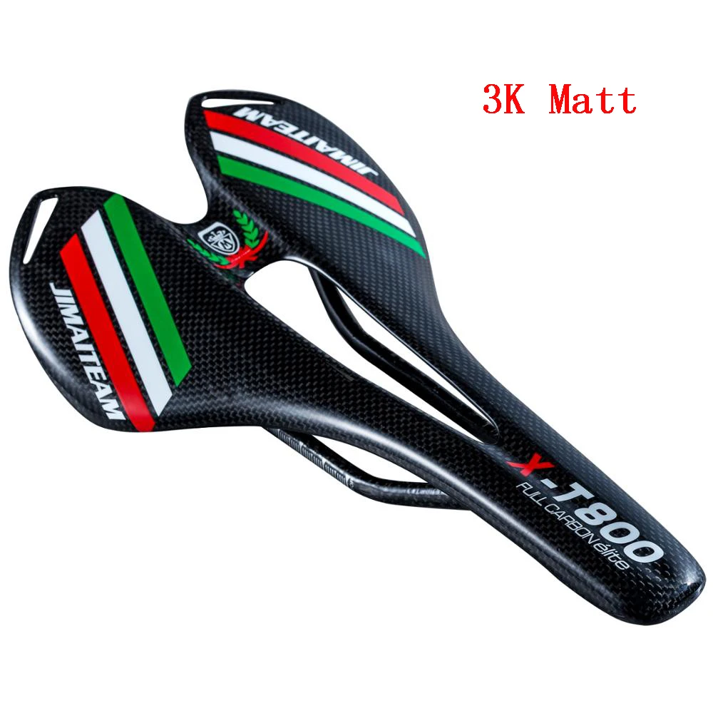 Authentic JIMAITEAM Bicycle Full Carbon Fiber Cushion Mountain Bike Road Bike Bicycle Saddle Three Color Label