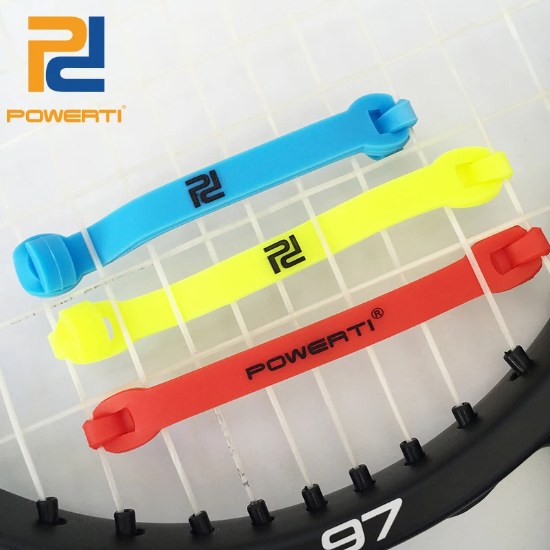 

10pcs/lot-POWERTI Vibration Dampener Shock Buckle Silicone Reduce Shock for Tennis Racket