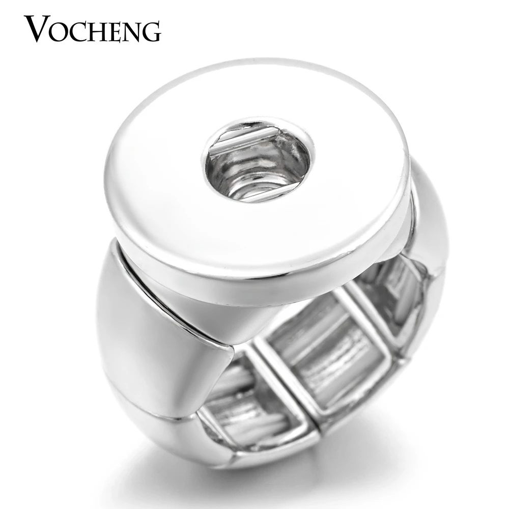 

Wholesale 10PCS/Lot Vocheng 18mm Snap Button Interchangeable Stretch Ring NN-399*10 Free Shipping