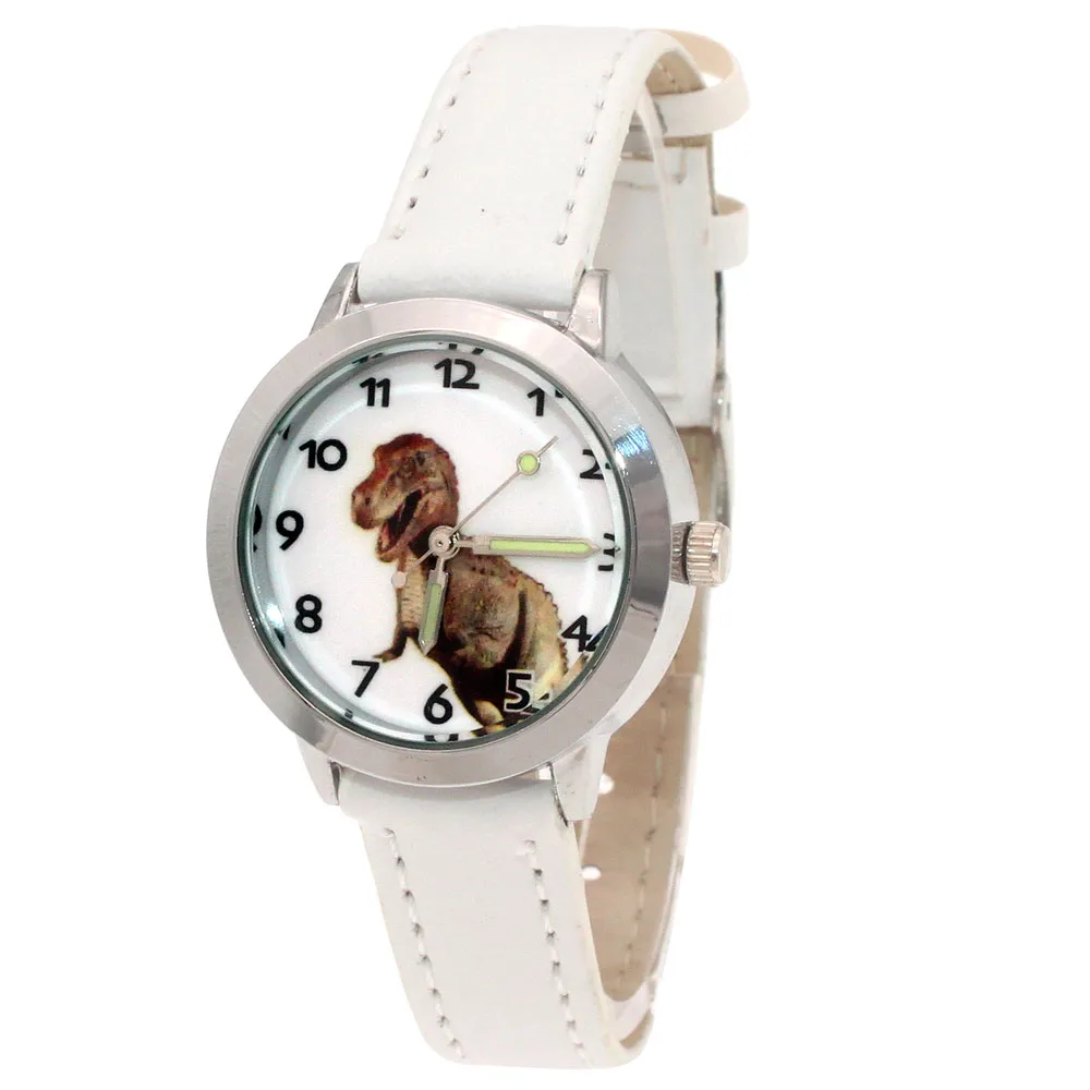 Montre-bracelet à quartz avec motif de dinosaure pour enfants, montre-bracelet décontractée, dessin animé 3D, cadeaux pour garçons, nouveaux étudiants